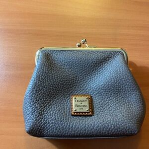 Dooney and Bourke Pebble Grain Large Framed Purse color elephant